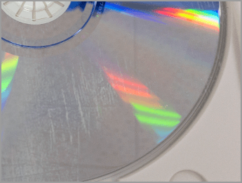 スレがついたディスクの画像
